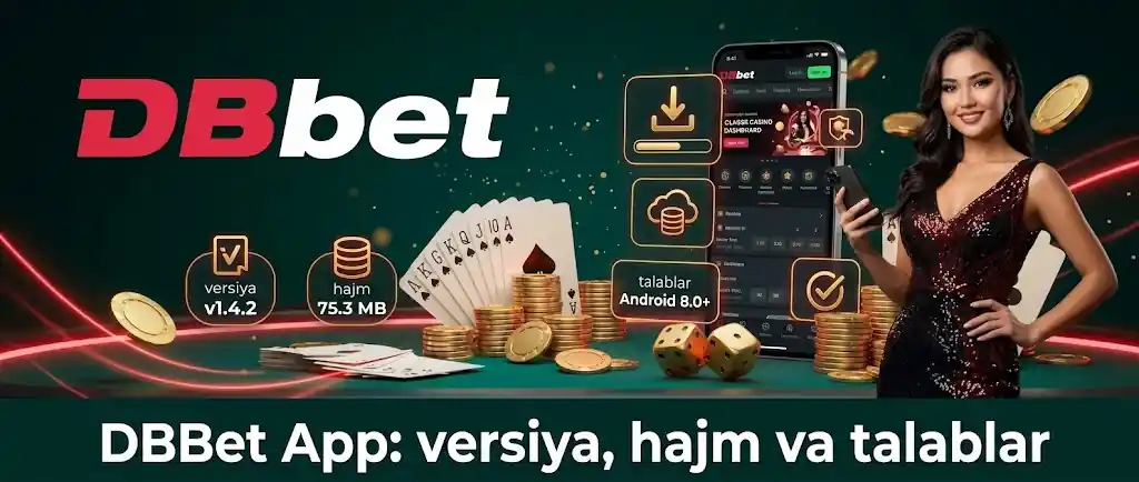 DBBet app: versiya, hajm va talablar