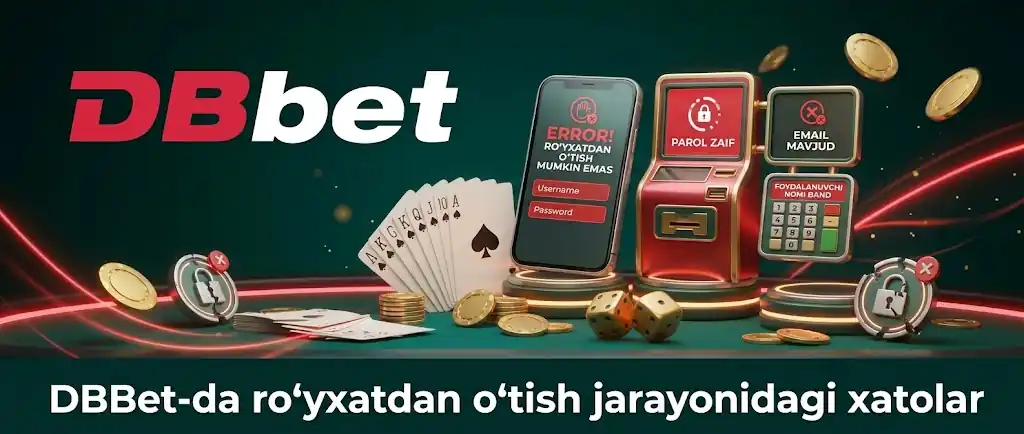DBBet-da ro'yxatdan o'tish jarayonidagi xatolar
