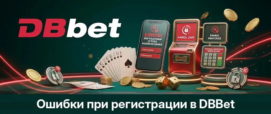 Ошибки при регистрации в DBBet